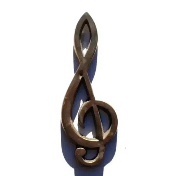 Vintage MCM Retro Mid Century Modern Brass Musical 6" Tall - Picture 1 of 2